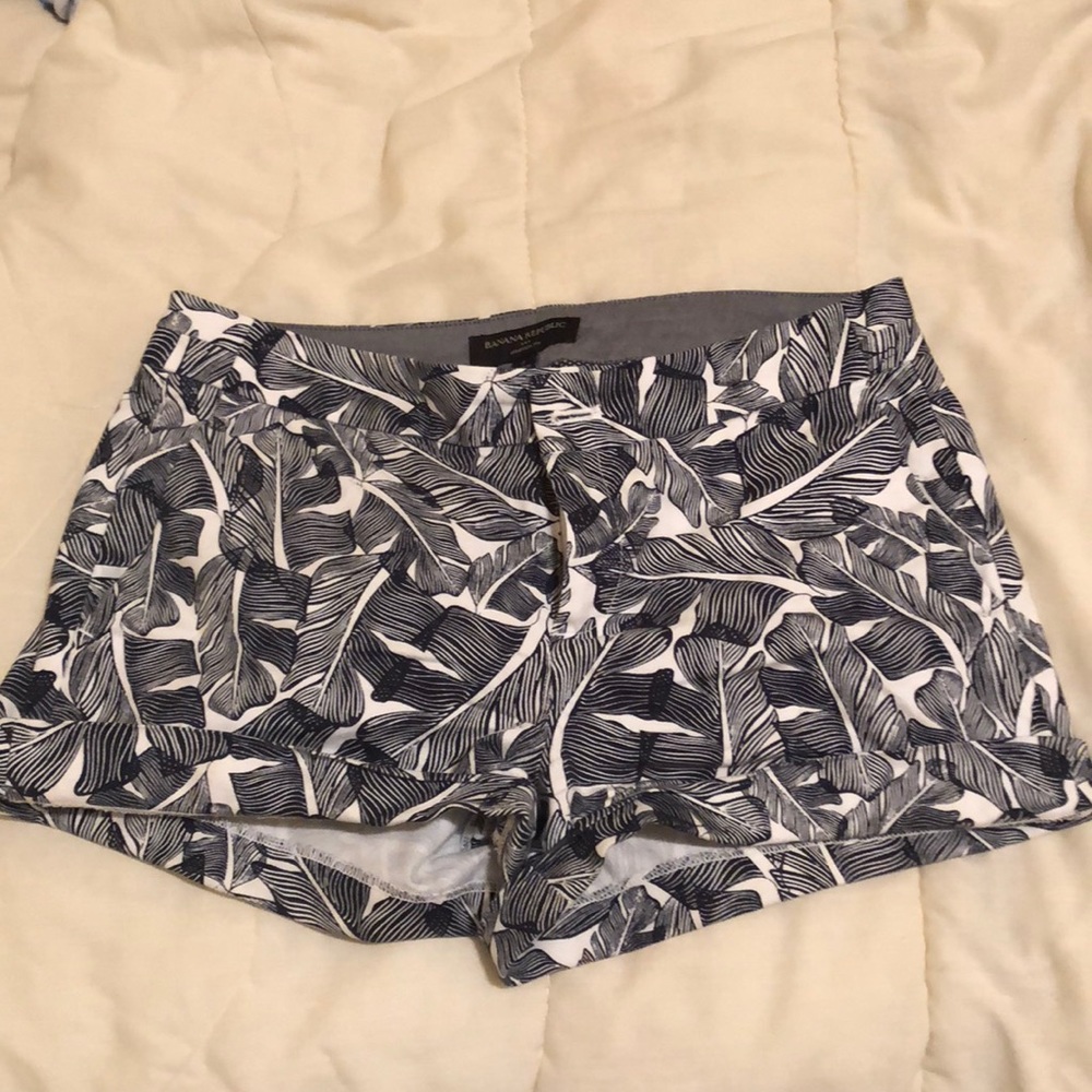 Banana Republic Navy Floral Shorts